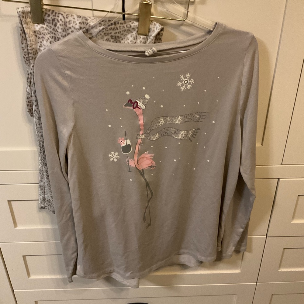 Hue Grey Flamingo Pyjamas